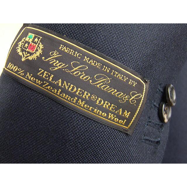 【A体】【AB体】【Loropiana ロロピアーナ〜ZELANDER DREAM】【秋冬春】スタイリッシュタイプ 2ボタンシングルスーツ#紺無地の画像