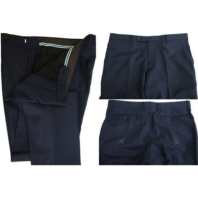 【YA体】【A体】【AB体】【秋冬春】【Ermenegildo Zegna  ゼニア〜TRAVELLER】スタイリッシュタイプ 2Bシングルスーツ/濃紺 無地の画像