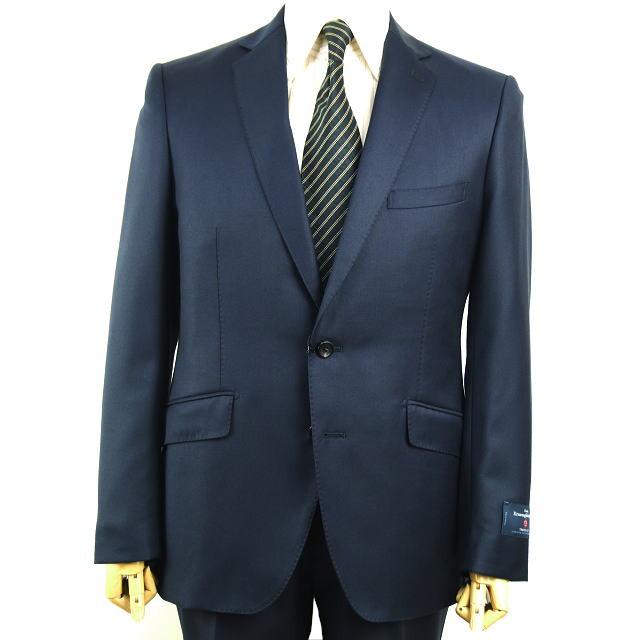【YA体】【A体】【秋冬春】【Ermenegildo Zegna  ゼニア〜TRAVELLER】スタイリッシュタイプ 2Bシングルスーツ/紺 無地の画像