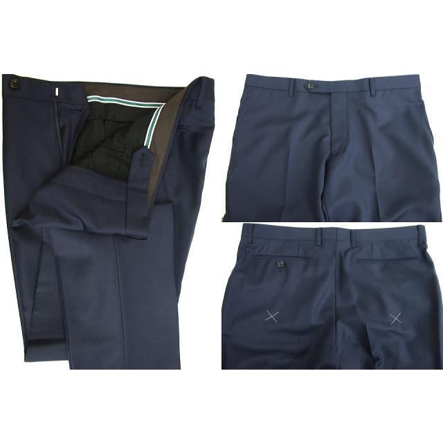 【YA体】【A体】【秋冬春】【Ermenegildo Zegna  ゼニア〜TRAVELLER】スタイリッシュタイプ 2Bシングルスーツ/紺 無地の画像