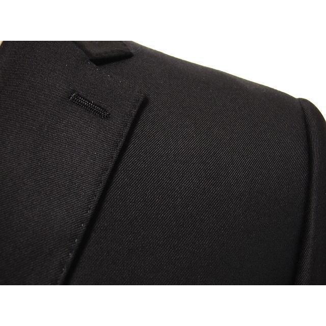 【A体】【AB体】【Loropiana ロロピアーナ〜365】【秋冬春】スタイリッシュタイプ 2ボタンシングルスーツ#黒無地の画像