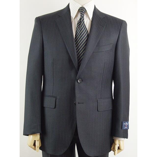 【AB体】【BB体】【秋冬春】【Ermenegildo Zegna  ゼニア〜TRAVELLER】ベーシックタイプ 2ボタンシングルスーツ/グレーストライプの画像
