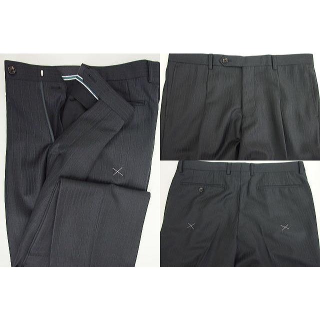 【AB体】【BB体】【秋冬春】【Ermenegildo Zegna  ゼニア〜TRAVELLER】ベーシックタイプ 2ボタンシングルスーツ/グレーストライプの画像
