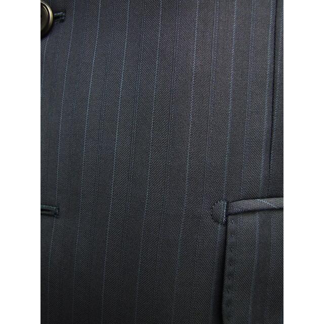 【BB体】【秋冬春】【Ermenegildo Zegna  ゼニア〜TRAVELLER】ベーシックタイプ 2ボタンシングルスーツ/紺ストライプの画像