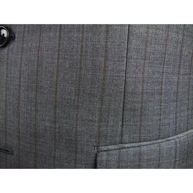 【AB4】【秋冬春】【STUDIO by DURBAN スタジオ バイ ダーバン】CANONICO ノータックスタイリッシュタイプ　2Bスーツ#グレー/ストライプ STUDIO by CANONICO 地 ン