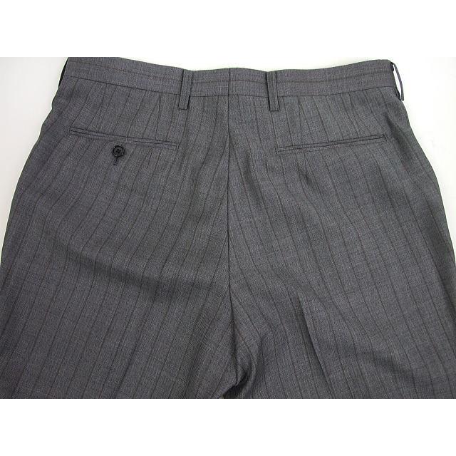 【AB4】【秋冬春】【STUDIO by DURBAN スタジオ バイ ダーバン】CANONICO ノータックスタイリッシュタイプ　2Bスーツ#グレー/ストライプ STUDIO by CANONICO 地 ン