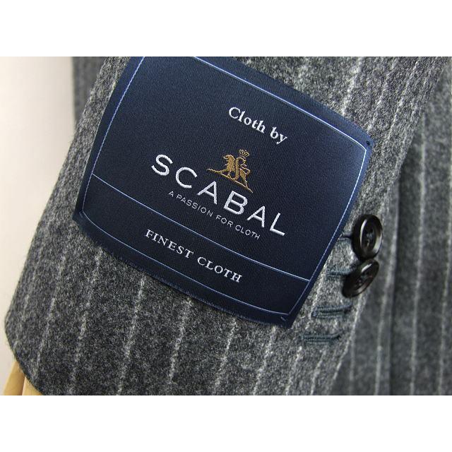 【YA体】【A体】【AB体】【日本製】【秋冬】【SCABAL スキャバル 】スタイリッシュタイプ 2ボタンシングルスーツ#グレー×ストライプ/紺×ストライプの画像