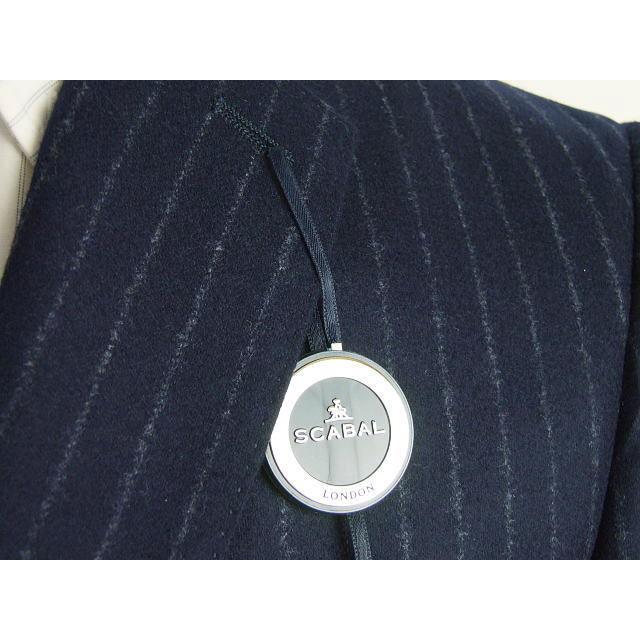 【YA体】【A体】【AB体】【日本製】【秋冬】【SCABAL スキャバル 】スタイリッシュタイプ 2ボタンシングルスーツ#グレー×ストライプ/紺×ストライプの画像