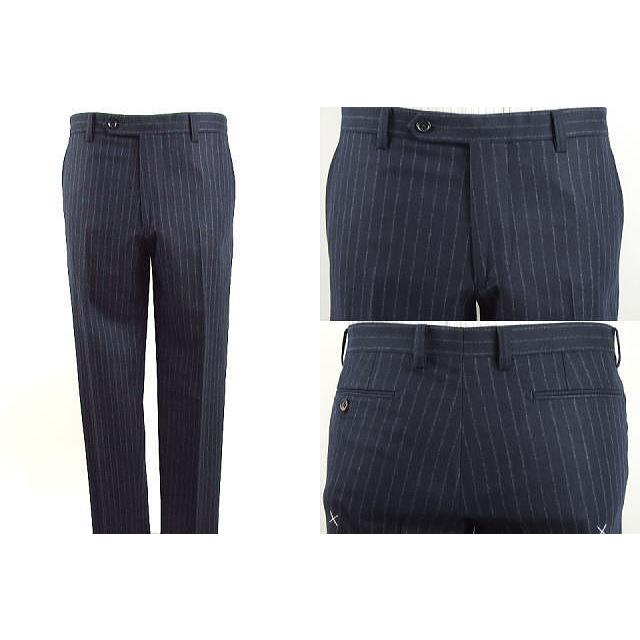 【YA体】【A体】【AB体】【日本製】【秋冬】【SCABAL スキャバル 】スタイリッシュタイプ 2ボタンシングルスーツ#グレー×ストライプ/紺×ストライプの画像