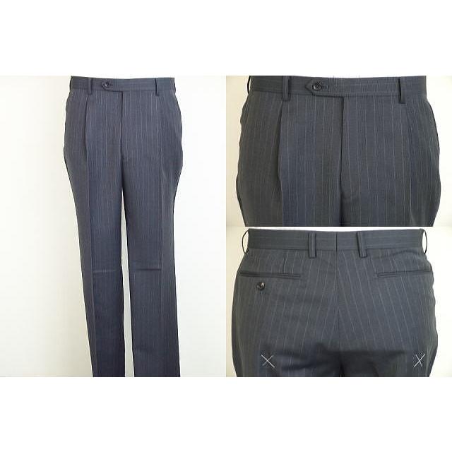 【A体】【AB体】【BB体】【日本製】【秋冬春物】【SCABAL スキャバル 】ベーシックタイプ 2ボタンシングルスーツ#グレー系×ストライプの画像