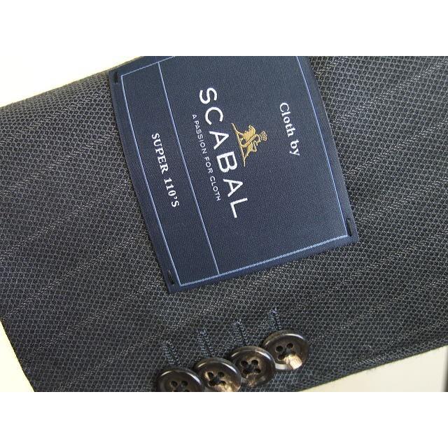【A体】【AB体】【BB体】【日本製】【秋冬春物】【SCABAL スキャバル 】ベーシックタイプ 2ボタンシングルスーツ#グレー系×ストライプの画像