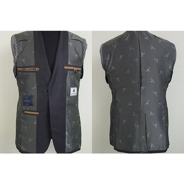 【YA体】【A体】【AB体】【日本製】【秋冬春物】【SCABAL スキャバル 】スタイリッシュタイプ 2ボタンシングルスーツ#グレー系グレンチェック/濃グレー無地の画像