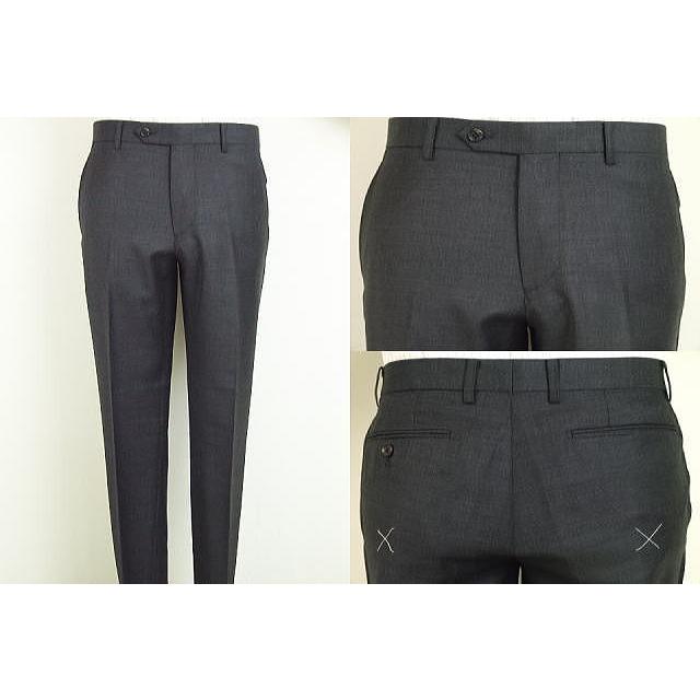 【YA体】【A体】【AB体】【日本製】【秋冬春物】【SCABAL スキャバル 】スタイリッシュタイプ 2ボタンシングルスーツ#グレー系グレンチェック/濃グレー無地の画像