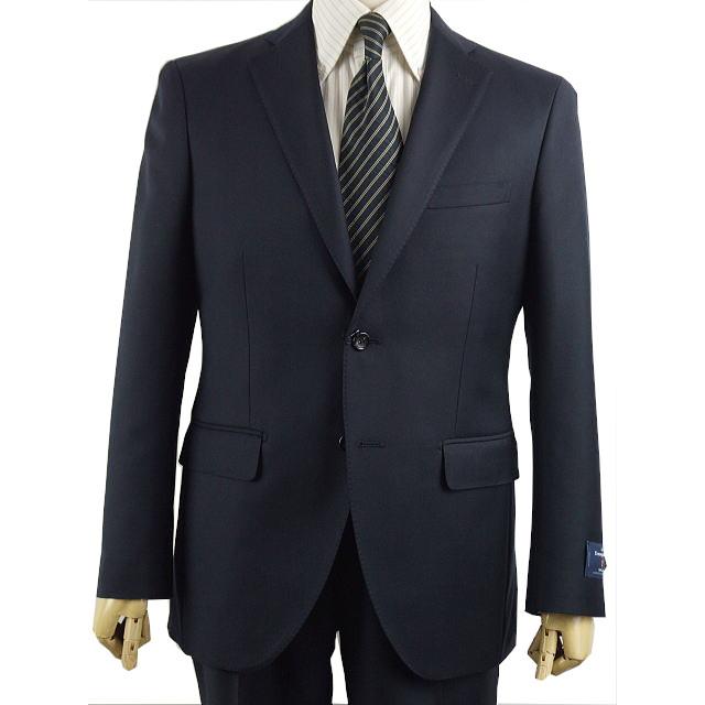 【A体】【AB体】【秋冬春】【Ermenegildo Zegna  ゼニア〜TRAVELLER】スタイリッシュタイプ（ワンタック） 2Bシングルスーツ/紺 無地の画像