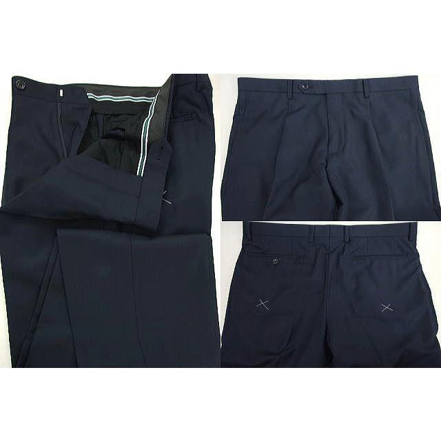 【A体】【AB体】【秋冬春】【Ermenegildo Zegna  ゼニア〜TRAVELLER】スタイリッシュタイプ（ワンタック） 2Bシングルスーツ/紺 無地の画像