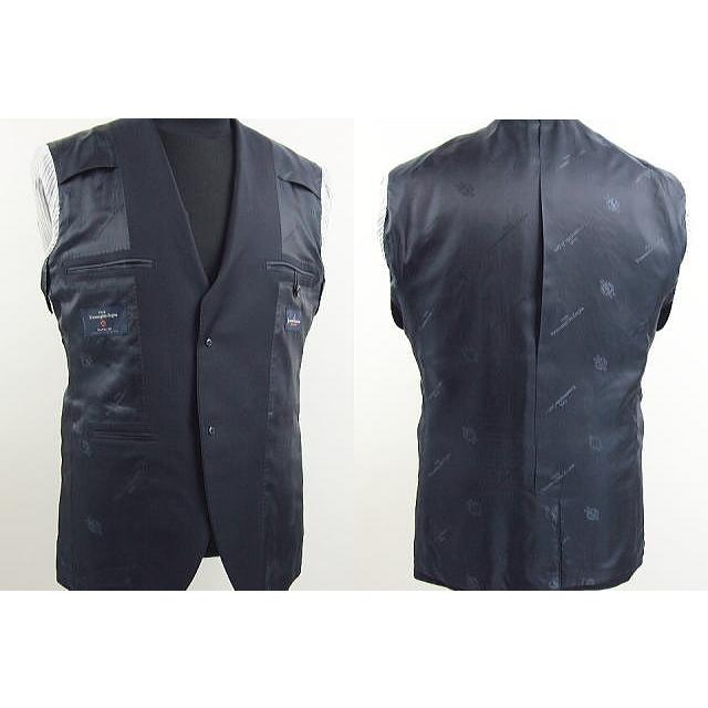 【A体】【AB体】【秋冬春】【Ermenegildo Zegna  ゼニア〜TRAVELLER】スタイリッシュタイプ（ワンタック） 2Bシングルスーツ/紺 無地の画像