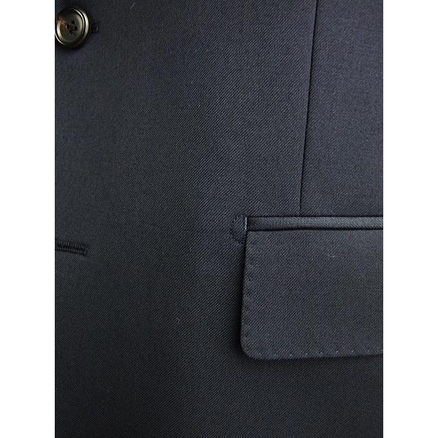 【A体】【AB体】【秋冬春】【Ermenegildo Zegna  ゼニア〜TRAVELLER】スタイリッシュタイプ（ワンタック） 2Bシングルスーツ/紺 無地の画像