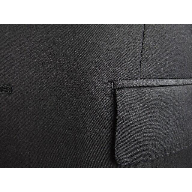 【YA体】【AB体】【秋冬春】【Ermenegildo Zegna  ゼニア〜TRAVELLER】スタイリッシュタイプ（ワンタック） 2Bシングルスーツ/チャコールグレー無地の画像