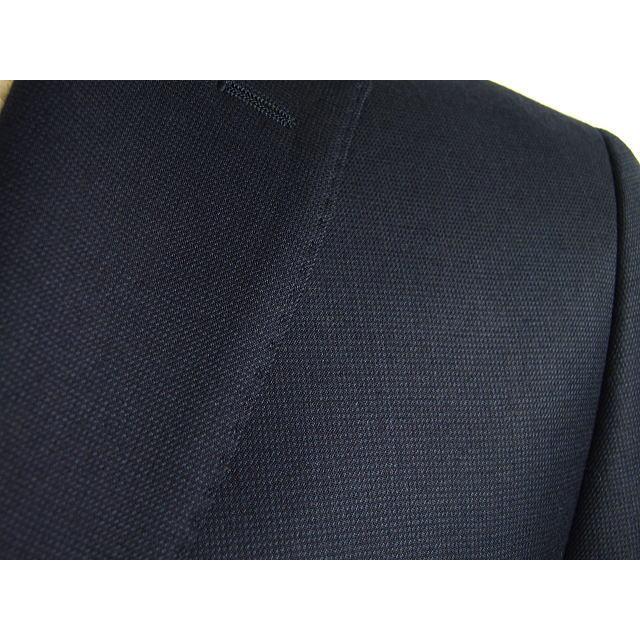 【A体】【AB体】【秋冬春】【Ermenegildo Zegna  ゼニア〜TRAVELLER】スタイリッシュタイプ（ワンタック） 2Bシングルスーツ/紺 ピンヘッドの画像
