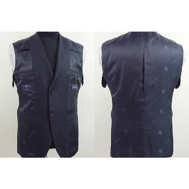 【YA体】【A体】【AB体】【秋冬春】【Ermenegildo Zegna  ゼニア〜TRAVELLER】スタイリッシュタイプ（ワンタック） 2Bシングルスーツ/紺ストライプ