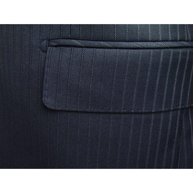 【YA体】【A体】【AB体】【秋冬春】【Ermenegildo Zegna  ゼニア〜TRAVELLER】スタイリッシュタイプ（ワンタック） 2Bシングルスーツ/紺ストライプの画像