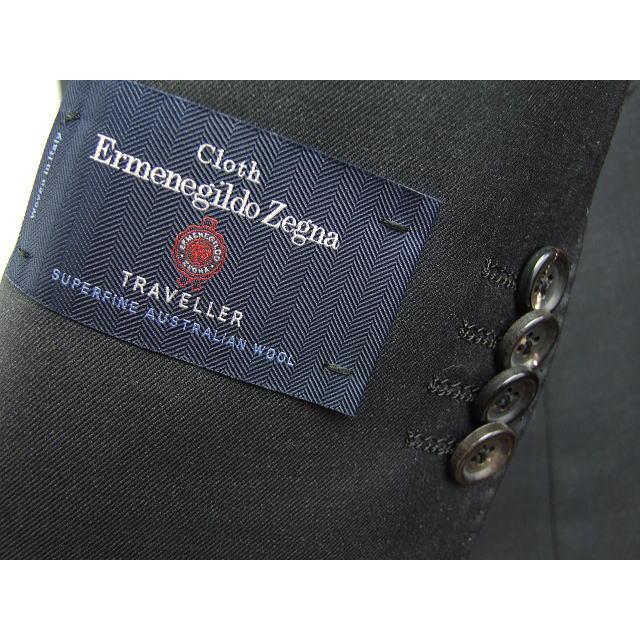 【AB体】【BB体】【秋冬春】【Ermenegildo Zegna  ゼニア〜TRAVELLER】ベーシックタイプ 2ボタンシングルスーツ/チャコールグレー無地の画像