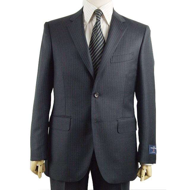 【AB体】【BB体】【秋冬春】【Ermenegildo Zegna  ゼニア〜TRAVELLER】ベーシックタイプ 2ボタンシングルスーツ/チャコールグレーストライプの画像