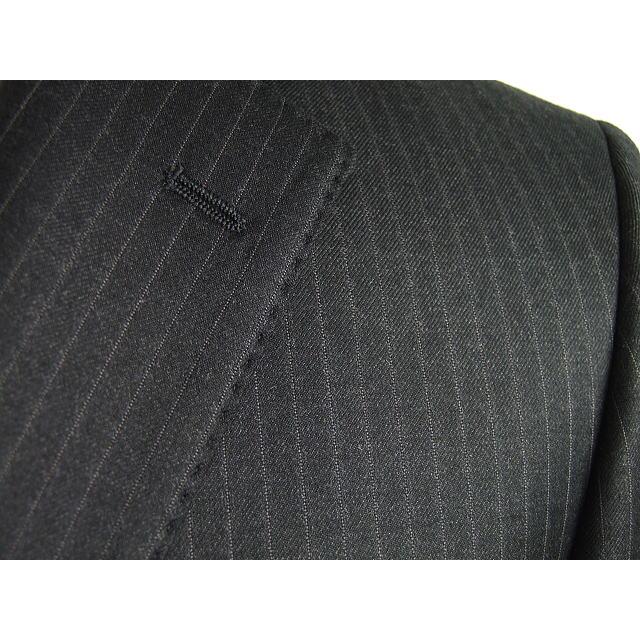【AB体】【BB体】【秋冬春】【Ermenegildo Zegna  ゼニア〜TRAVELLER】ベーシックタイプ 2ボタンシングルスーツ/チャコールグレーストライプの画像