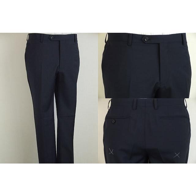 【A5】【YA体】【春夏秋】【Ermenegildo Zegna  ゼニア〜TROPICAL】スタイリッシュタイプ 2Bシングルスーツ/紺無地の画像