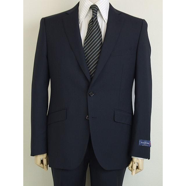【A5】【YA体】【春夏秋】【Ermenegildo Zegna  ゼニア〜TROPICAL】スタイリッシュタイプ 2Bシングルスーツ/紺無地の画像