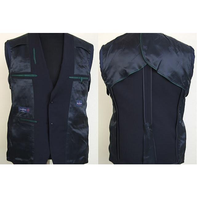 【A5】【YA体】【春夏秋】【Ermenegildo Zegna  ゼニア〜TROPICAL】スタイリッシュタイプ 2Bシングルスーツ/紺無地の画像