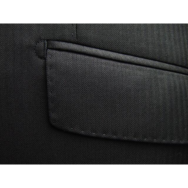【YA体】【A体】【AB体】【春夏秋】スタイリッシュタイプ【Loropiana ロロピアーナ〜FOUR SEASONS】　2ボタンシングルスーツ/黒織柄ストライプの画像