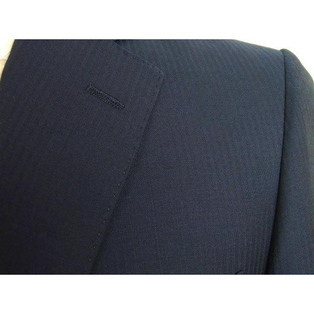 【A体】【BB体】【春夏秋】【Ermenegildo Zegna ゼニア〜TROPICAL】ベーシックタイプ 2ボタンシングルスーツ/紺ストライプ/グレーストライプの画像
