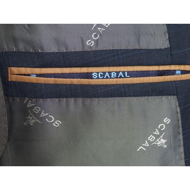 【YA体】【A体】【AB体】【日本製】【春夏秋物】【SCABAL スキャバル〜super140´s 】スタイリッシュタイプ　2ボタンシングルスーツ/ストライプ/無地/格子の画像