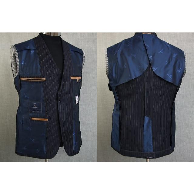 【YA体】【A体】【AB体】【日本製】【春夏秋物】【SCABAL スキャバル〜super140´s 】スタイリッシュタイプ　2ボタンシングルスーツ/ストライプ/無地/格子の画像