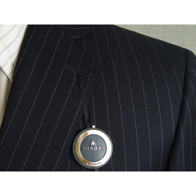 【YA体】【A体】【AB体】【日本製】【春夏秋物】【SCABAL スキャバル〜super140´s 】スタイリッシュタイプ　2ボタンシングルスーツ/ストライプ/無地/格子の画像