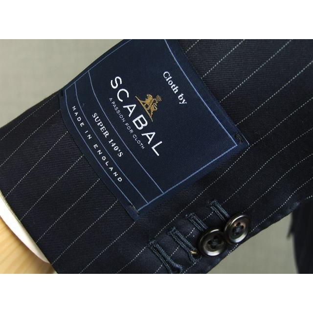 【YA体】【A体】【AB体】【日本製】【春夏秋物】【SCABAL スキャバル〜super140´s 】スタイリッシュタイプ　2ボタンシングルスーツ/ストライプ/無地/格子の画像