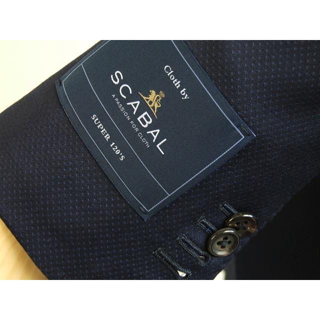 【YA体】【A体】【AB体】【日本製】【春夏秋物】【SCABAL スキャバル 〜super120´s】スタイリッシュタイプ 2ボタンシングルスーツ/ストライプ系/無地系の画像