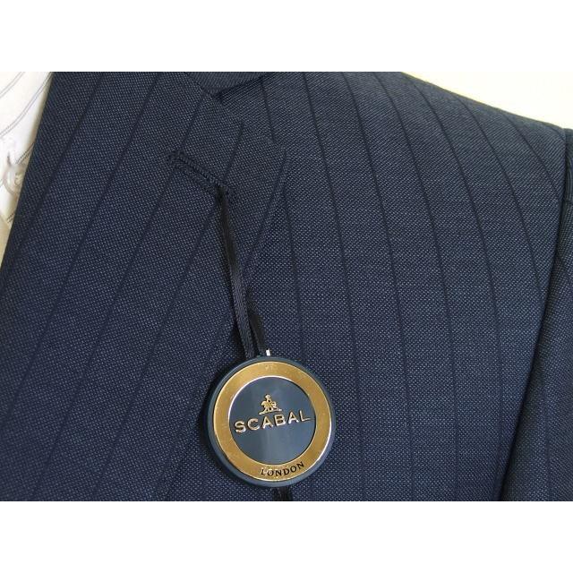 【YA体】【A体】【AB体】【日本製】【春夏秋物】【SCABAL スキャバル 〜super120´s】スタイリッシュタイプ 2ボタンシングルスーツ/ストライプ系/無地系の画像