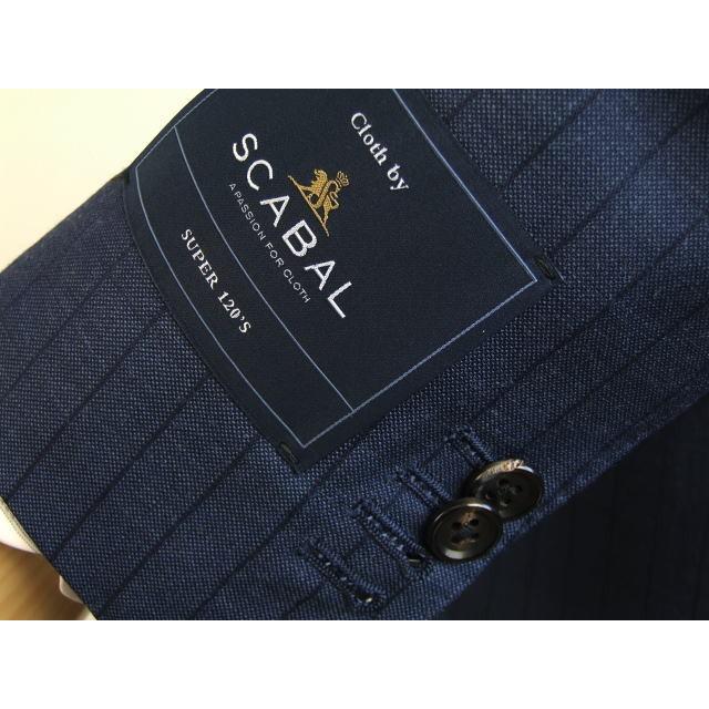 【YA体】【A体】【AB体】【日本製】【春夏秋物】【SCABAL スキャバル 〜super120´s】スタイリッシュタイプ 2ボタンシングルスーツ/ストライプ系/無地系の画像
