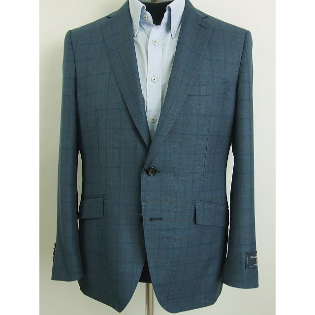 スタイリッシュタイプ ジャケット【A体】【AB体】【BB体】【春夏秋】【Ermenegildo Zegna ゼニア〜TRAVELLER】青紺/グレー/チェック柄の画像