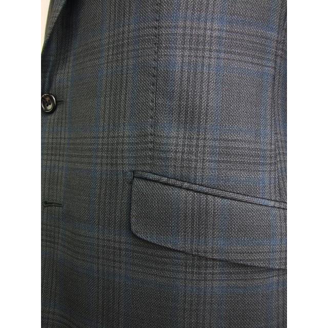 スタイリッシュタイプ ジャケット【A体】【AB体】【BB体】【春夏秋】【Ermenegildo Zegna ゼニア〜TRAVELLER】青紺/グレー/チェック柄の画像