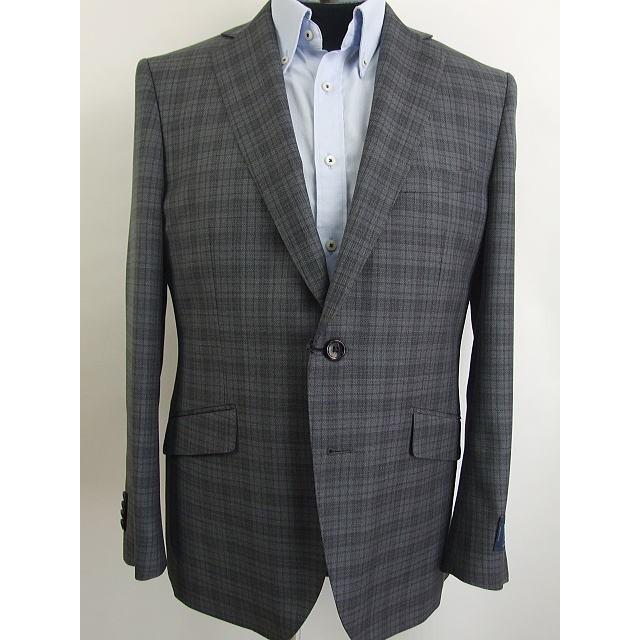 スタイリッシュタイプ ジャケット【A体】【AB体】【BB体】【春夏秋】【Ermenegildo Zegna ゼニア〜TRAVELLER】青紺/グレー/チェック柄の画像