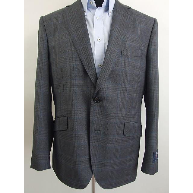 スタイリッシュタイプ ジャケット【A体】【AB体】【BB体】【春夏秋】【Ermenegildo Zegna ゼニア〜TRAVELLER】青紺/グレー/チェック柄の画像