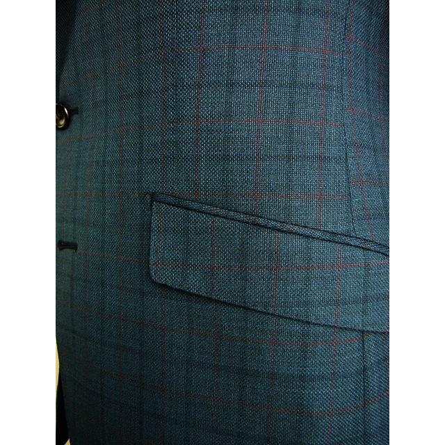 スタイリッシュタイプ ジャケット【A体】【AB体】【BB体】【春夏秋】【Ermenegildo Zegna ゼニア〜TRAVELLER】青紺/グレー/チェック柄の画像