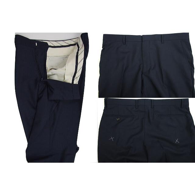 【AB体】【BB体】【Ermenegildo Zegna エルメネジルドゼニア〜TROPICAL】【春夏秋】セミスタイリッシュタイプ 2ボタンシングルスーツ#紺無地の画像