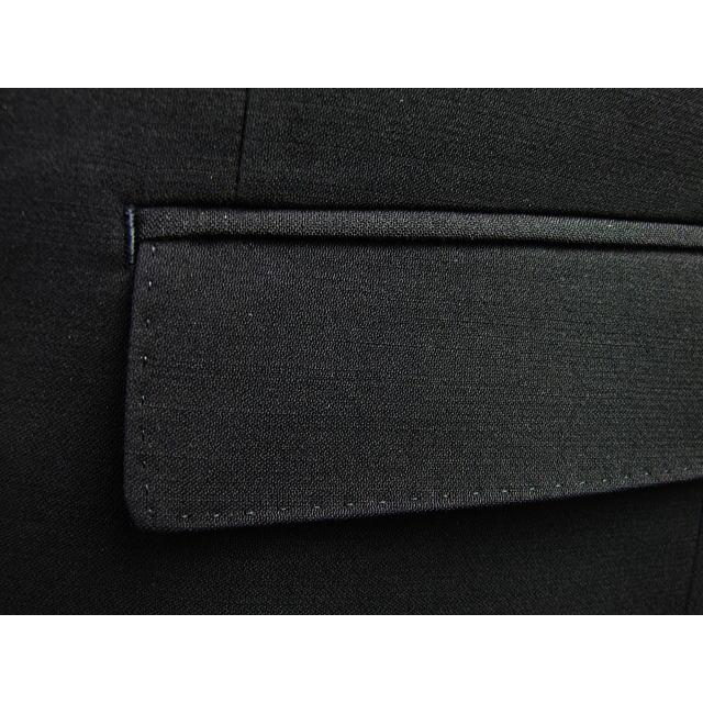 礼服【A体】【AB体】【BB体】【Ermenegildo Zegna エルメネジルドゼニア〜DEEP BLACK】【オールシーズン】セミスタイリッシュタイプ フォーマルスーツ#黒無地の画像