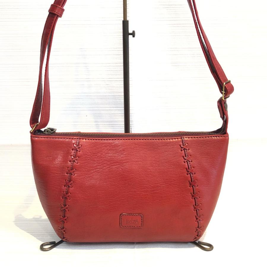 SALE！！！未使用 IBIZA イビサ レザー ショルダーバッグ レッドカラー  