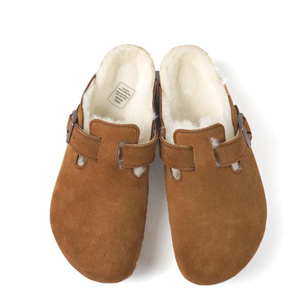 [36％OFF] ビルケンシュトック BIRKENSTOCK Boston VL 1001140 スエード ボストン クロッグ サンダル 本革 ラムスキンボア 起毛素材 茶 メンズ｜masuya92｜02