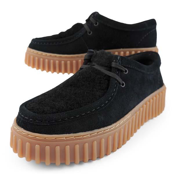Clarks Torhill Bee ブラックスエード レディース 24.5 Torhill Bee / レディース トーヒルビー （ブラックスエード